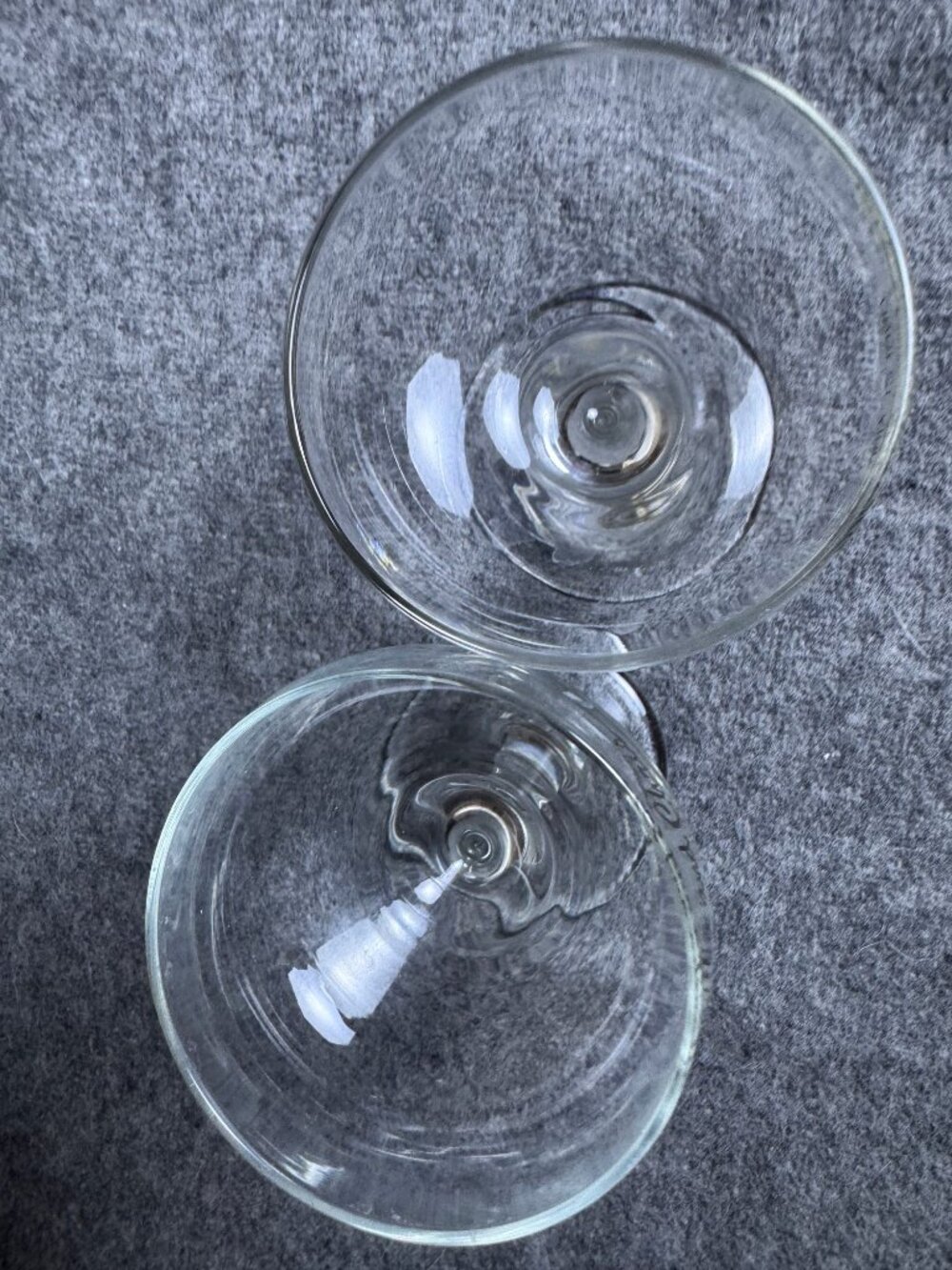Vintage 1980 Personalized Wedding Champagne Coupe Glasses, Set of 2 - Picture 7 of 7